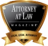 Attorney at Law professional legal services badge logo